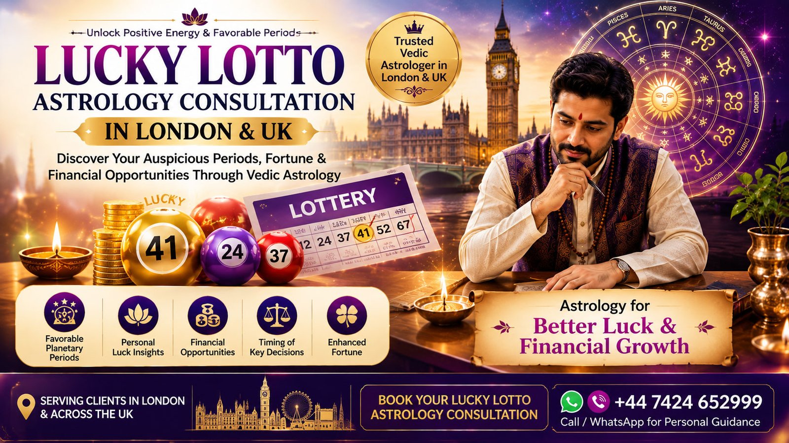 Lucky Lotto astrology consultation in London