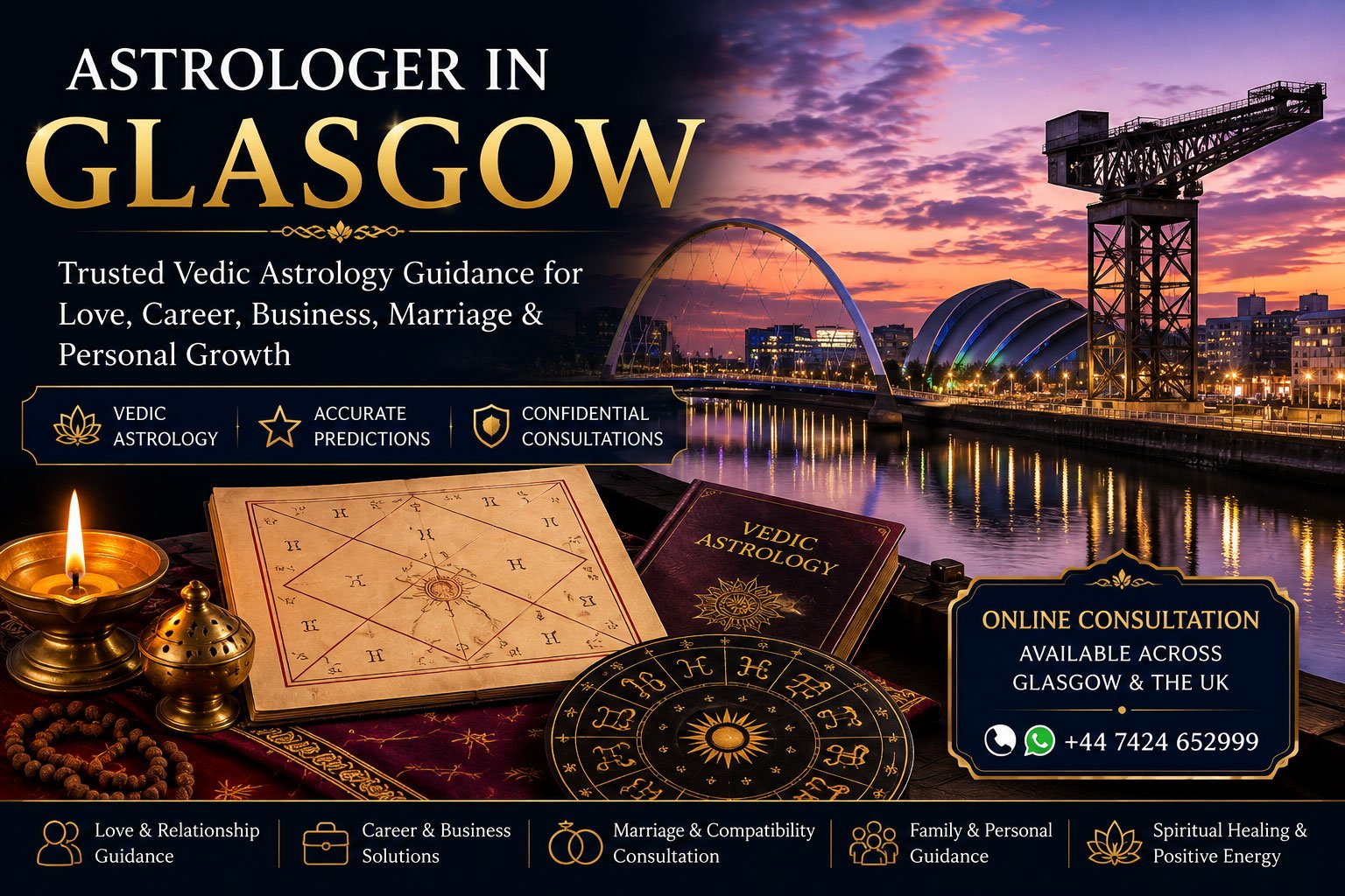 Vedic astrologer consultation in Glasgow UK