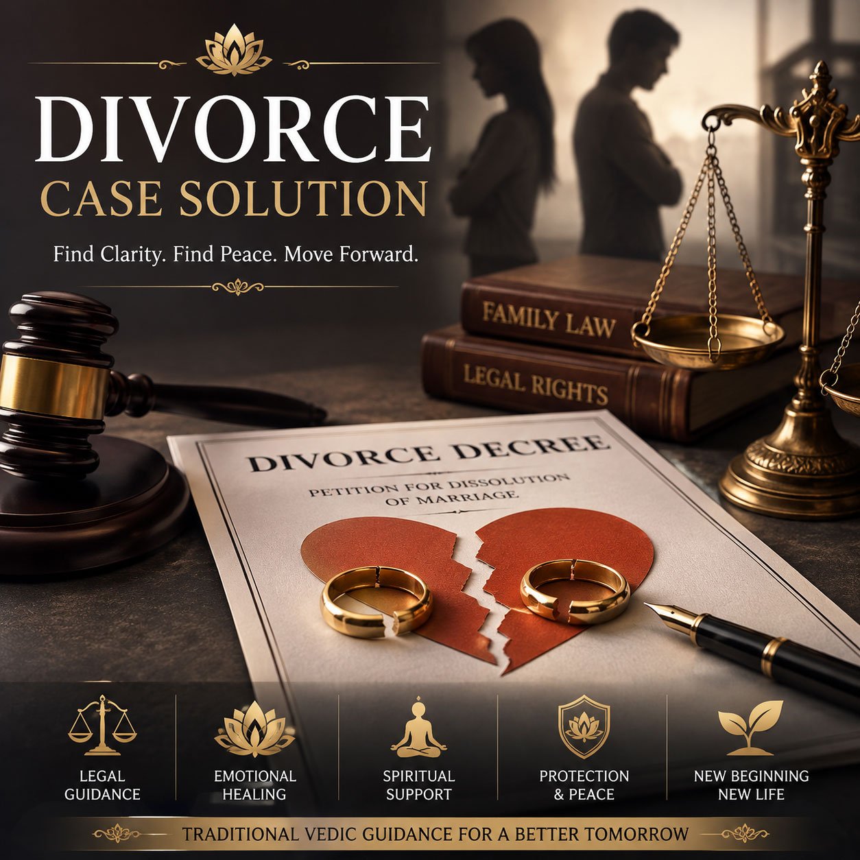 Divorce case solution through Vedic astrology in London UK