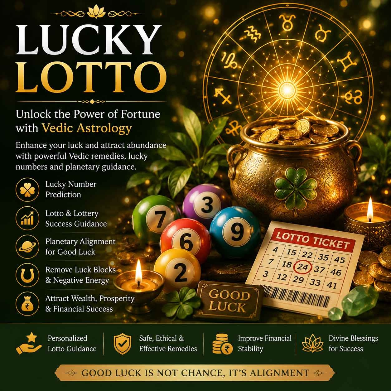 Astrology and numerology guidance for luck financial opportunities and lottery numbers