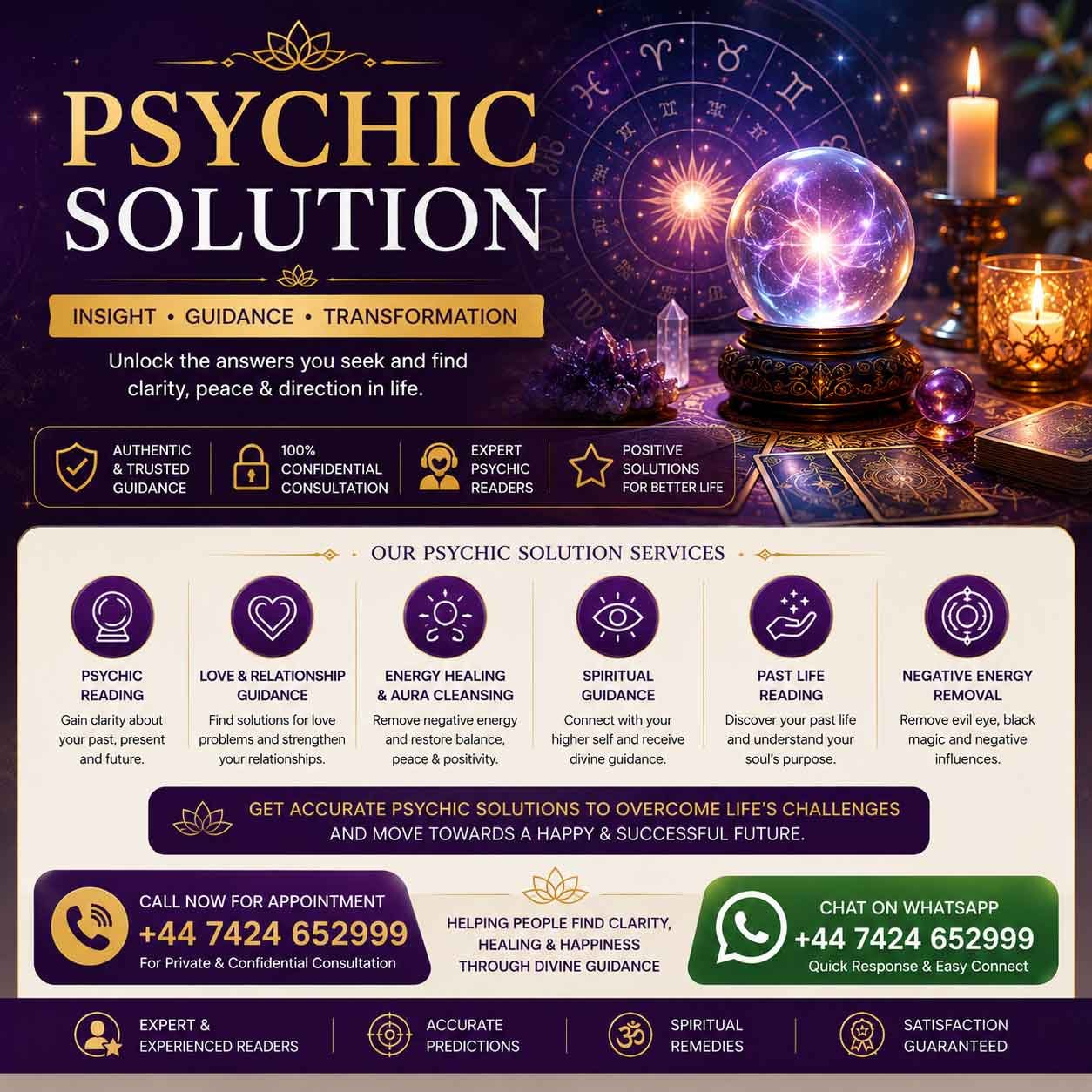 Psychic reading and spiritual guidance for love relationships and life challenges