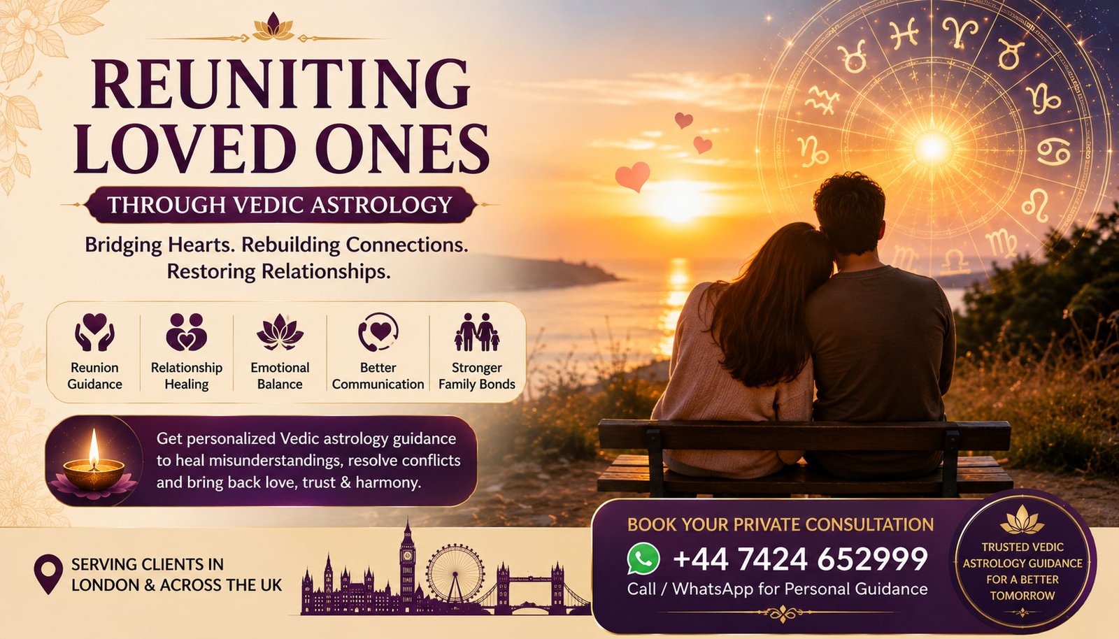 Reuniting loved ones through Vedic astrology in London